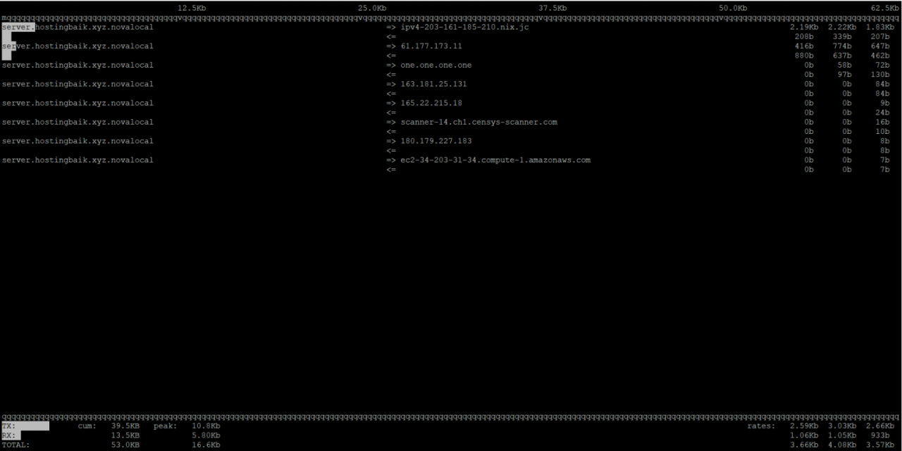 Memantau Jaringan VPS Dengan Iftop Dan Nethogs Pada VPS Linux