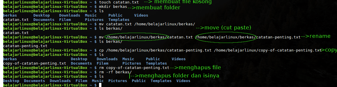 Mengelola File dan Direktori Melalui Terminal Linux pada VPS Linux